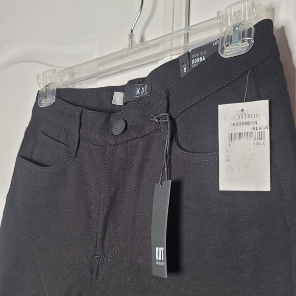 Kut From Kloth NEW Donna High Rise Black Ankle 28" inseam Jeans Skinny size 8 - Picture 7 of 7